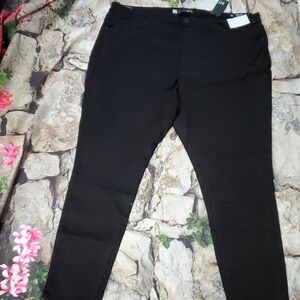 Kut high rise toothpick skinny Black Jeans Size 24W